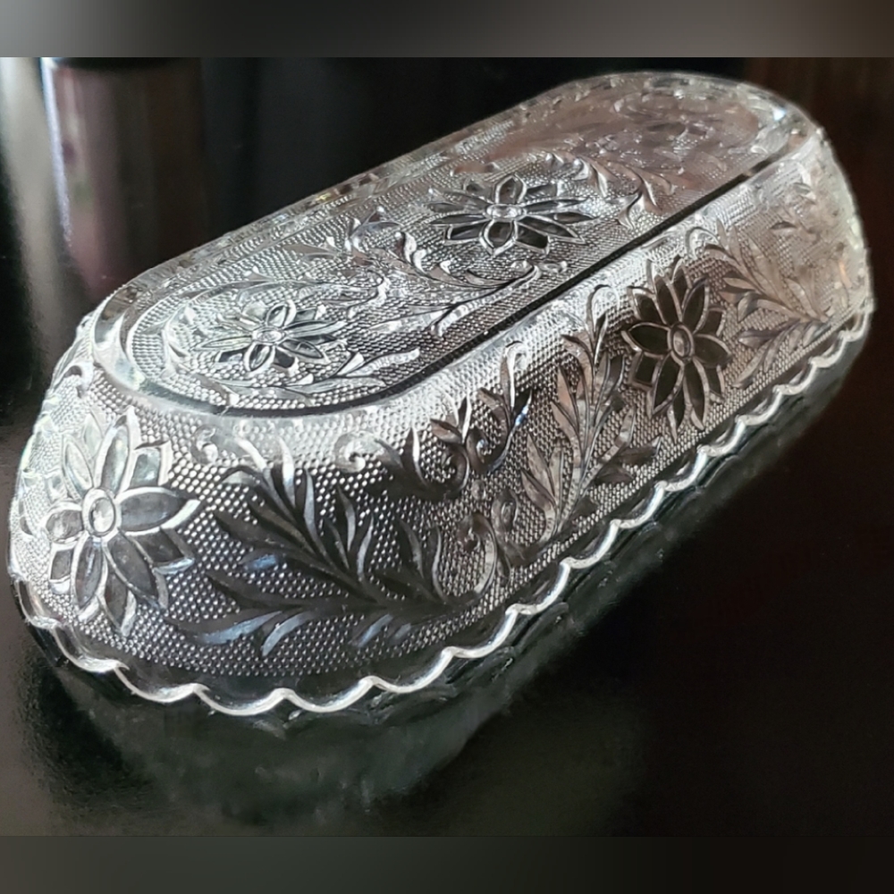 Vntg 10 1/4" Oval "Sandwich Clear" Dish by Tiara 🇺🇸 - Picture 3 of 12